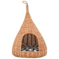 vidaXL Domček pre mačku s vankúšom 40x60 cm prírodná vŕba típí