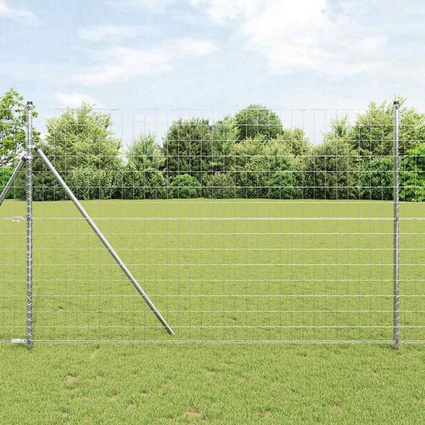 vidaXL Pevný kovaný drôtový plot 10 x 1,5 m (Š x V)