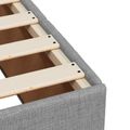 vidaXL LED boxspring posteľ s matracom Svetlosivá 80 x 200 cm Látka
