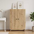 vidaXL Servírovacia skriňa Dub artisan 66 x 34,5 x 90 cm