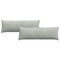 vidaXL Vankúše na pohovku 2 pcs Svetlosivá 120 x 40 cm