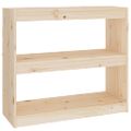 vidaXL Knižnica/deliaca stena 80x30x71,5 cm masívna borovica