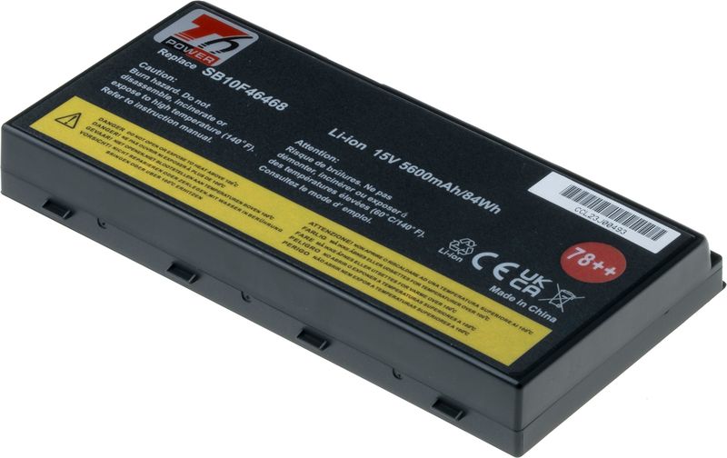 Batéria T6 Power Lenovo ThinkPad P70, ThinkPad P71, 5600mAh, 84Wh, 8cell