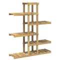 vidaXL Stojan na rastliny Biela 93 x 25 x 114,5 cm