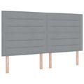 vidaXL Posteľ boxspring s matracom Svetlosivá 140 x 190 cm Látka