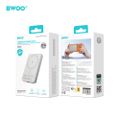 Power bank BWOO P82 BO 10000mAh 15W s bezdrôtovým nabíjaním svetlošedý
