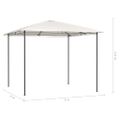 vidaXL Altánok 3x3x2,6 m krémový 160 g/m²