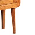 vidaXL Komoda, drevený masív s medovým náterom 120x30x75 cm