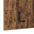 vidaXL Vešiak na stenu Nástenná montáž Staré drevo 40 x 10 x 90 cm