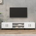 vidaXL TV skrinka biela 180x31,5x40 cm, drevená