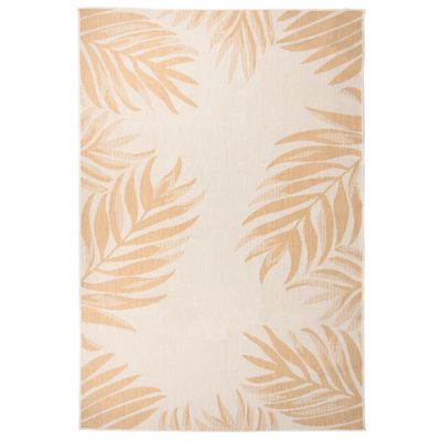vidaXL Vonkajší koberec s plochým tkaním 160x230 cm listový vzor