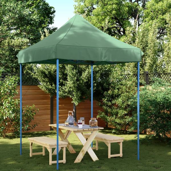 vidaXL Skladací pop-up párty stan zelený 200x200x306 cm