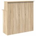 vidaXL Recepčný pult, dub sonoma, 100x50x103,5 cm, imitácia dreva