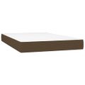 vidaXL Matrac s taštičkovými pružinami stredná tvrdosť tmavohnedý 120x200x20 cm látka