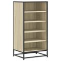 vidaXL Regál na topánky dub sonoma 48x38x97,5 cm spracované drevo