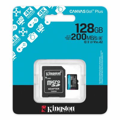 KINGSTON Micro SDXC CANVAS GO! Plus Gen4 128GB+A