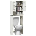 vidaXL Toaletná skriňa VIGO Biela a antik biela 60 x 27 x 161 cm