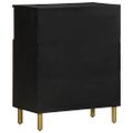 vidaXL Komoda čierna 60x33x75 cm kompozitné drevo