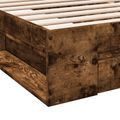 vidaXL Rám postele so skladom Dymový dub 80 x 200 cm Kompozitné drevo
