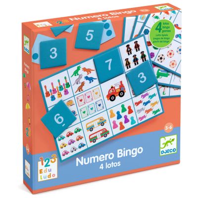 Hry na počítanie Numero Bingo
