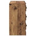 vidaXL Servírovacia skriňa Staré drevo 70 x 35,5 x 67,5 cm