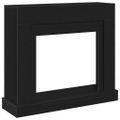 vidaXL Obloženie krbu čierne 100x30x87,5 cm kompozitné drevo