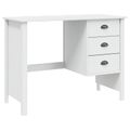 vidaXL Stôl s priehradkami HILL Biela 100 x 45 x 74 cm