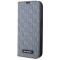 Puzdro Karl Lagerfeld pre iPhone 14 6,1" KLBKP14SSAKLHPG strieborná BT Saffiano Mono