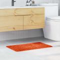 vidaXL Protišmyková kúpeľňová podložka Oranžová 50 x 80 cm PP