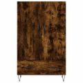 vidaXL Vysoká skrinka dymový dub 69,5x31x115 cm kompozitné drevo