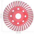 vidaXL Diamantový brúsny kotúč s turbom 115 mm