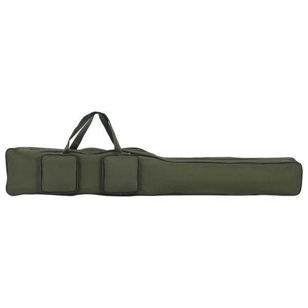 vidaXL Taška na rybárske prúty, tmavozelená 150 cm, oxfordská látka