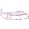 vidaXL Posteľ s matracom Dover sivá 180x200 cm umelá koža