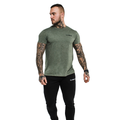 Tričko Basic Heather Military - GymBeam, veľkosť L