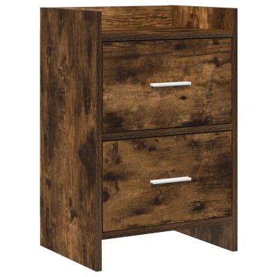 vidaXL Nočné stolíky Dymový dub 40 x 30 x 60 cm Kompozitné drevo