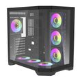 Počítačová skriňa Darflash FT418 PRO + 7 ventilátorov aRGB (čierna)