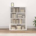 vidaXL Komoda biela 80x30x106 cm spracované drevo