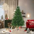 vidaXL Umelý vianočný stromček, realistické ihličie 180 cm, zelený