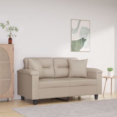 vidaXL Dekoratívne vankúše 2 ks krémové 40x40 cm mikrovláknová látka
