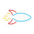 Neon PLEXI LED ROCKET multicolor NNE18 Neolia