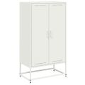 vidaXL Vysoká skrinka biela 68,5x38,5x123,5 cm oceľ