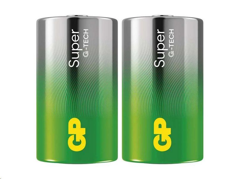 Batérie GP Super Alkaline LR20 (veľké mono, D) 2ks