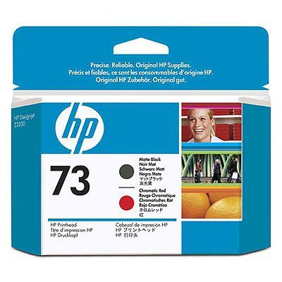 HP no 73 matná čierna a chróm. červená tlač. hlava