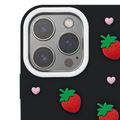 Puzdro Strawberry pre iPhone 11 čierne