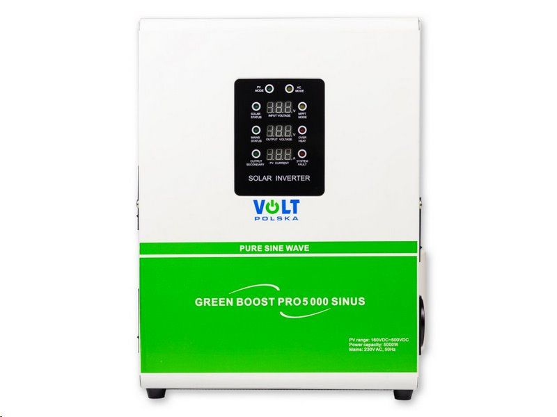 Solárny regulátor MPPT VOLT GREEN BOOST PRO 5000 SINUS 5kW (pre FV ohrev vody)