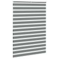 vidaXL Zebra roleta tmavošedá 160x200 cm šírka látky 155,9cm polyester