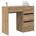 vidaXL Stôl Remeselný dub Kompozitné drevo 90 x 37,5 x 75 cm