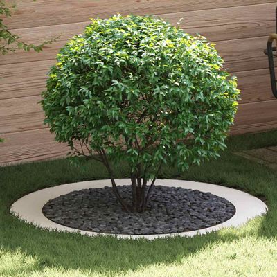 vidaXL vhodný pre ploché stromové krúžky 5 pcs Biela Ø90 / 120 cm Oceľ