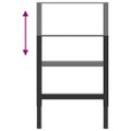 vidaXL Rámy na pracovné stoly 2 ks kovové 55x(69x95,5) cm čierne