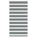 vidaXL Zebra roleta tmavošedá 70x100 cm šírka látky 65,9 cm polyester
